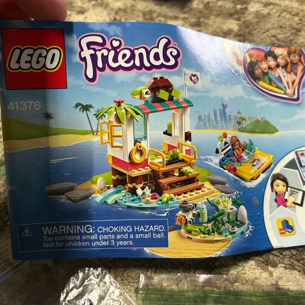LEGO friends turtle rescue mission set